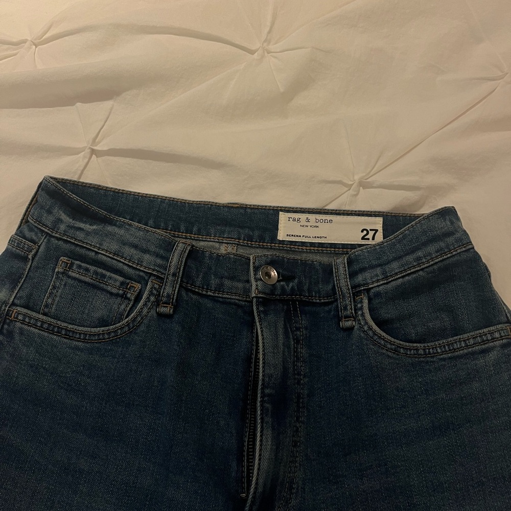 Rag & Bone High Rise Dark Blue Jeans